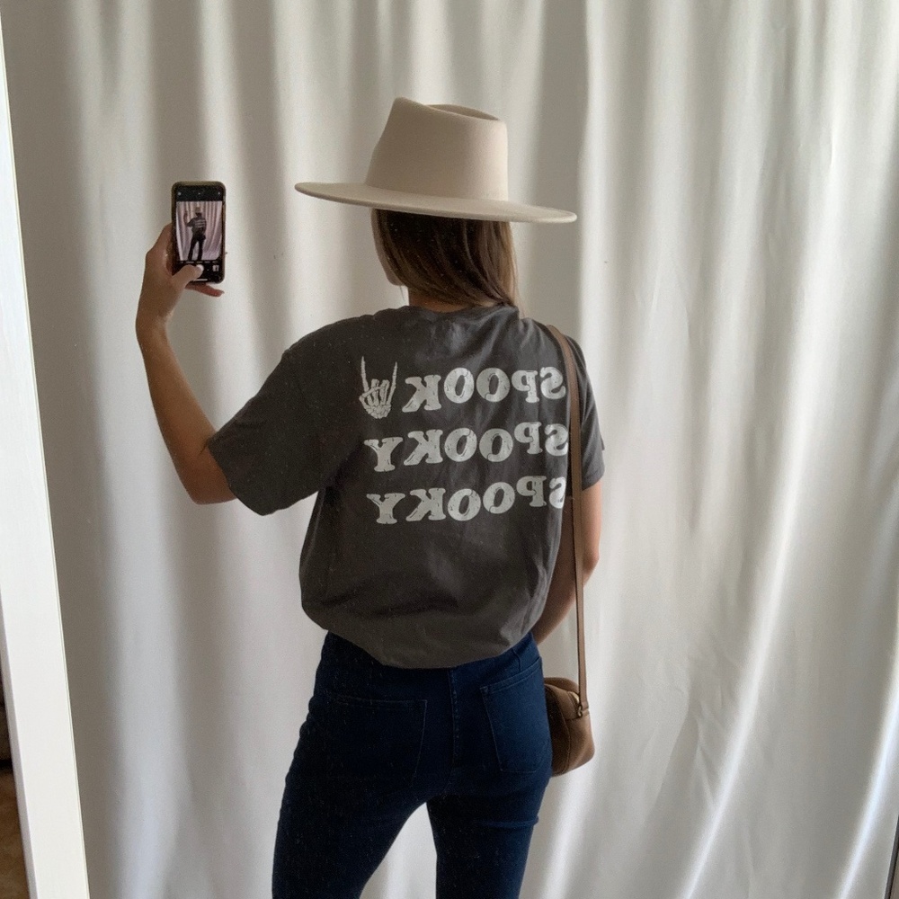 Spooky Peace Sign Pocket Tee